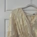 NEW Lulus It's a Love Story Cream Fringe Balloon Sleeve Midi Dress