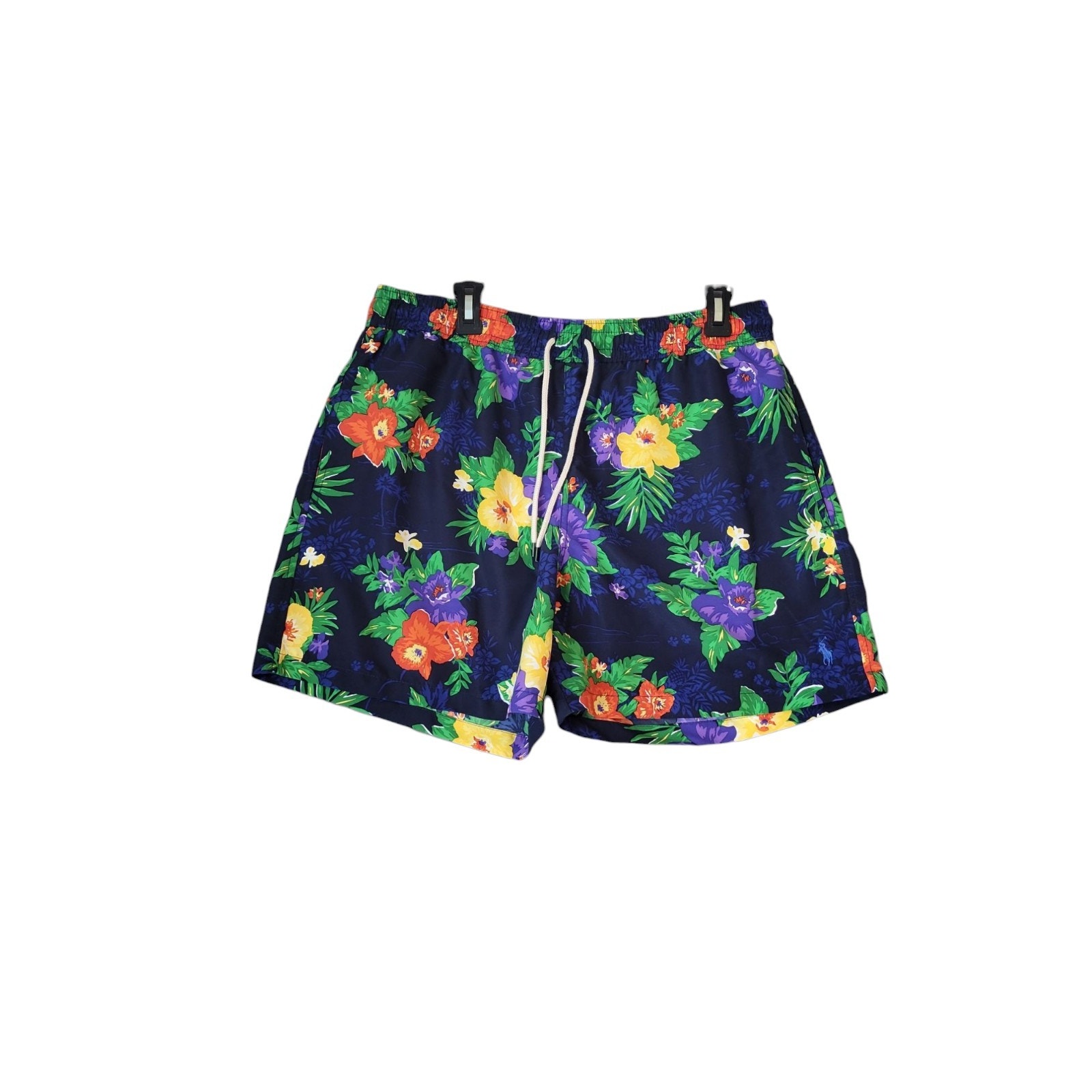 Polo RALPH LAUREN Swim Trunks Shorts Hawaiian Navy Floral Men's XLarge