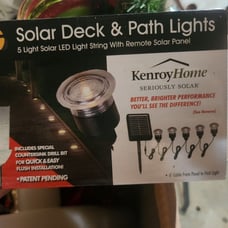 Solar deck lights
