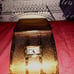 Vintage Gold tone Mirror Compact