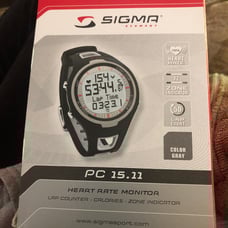 Sigma PC 15.11 Watch Heart Rate Lap cal