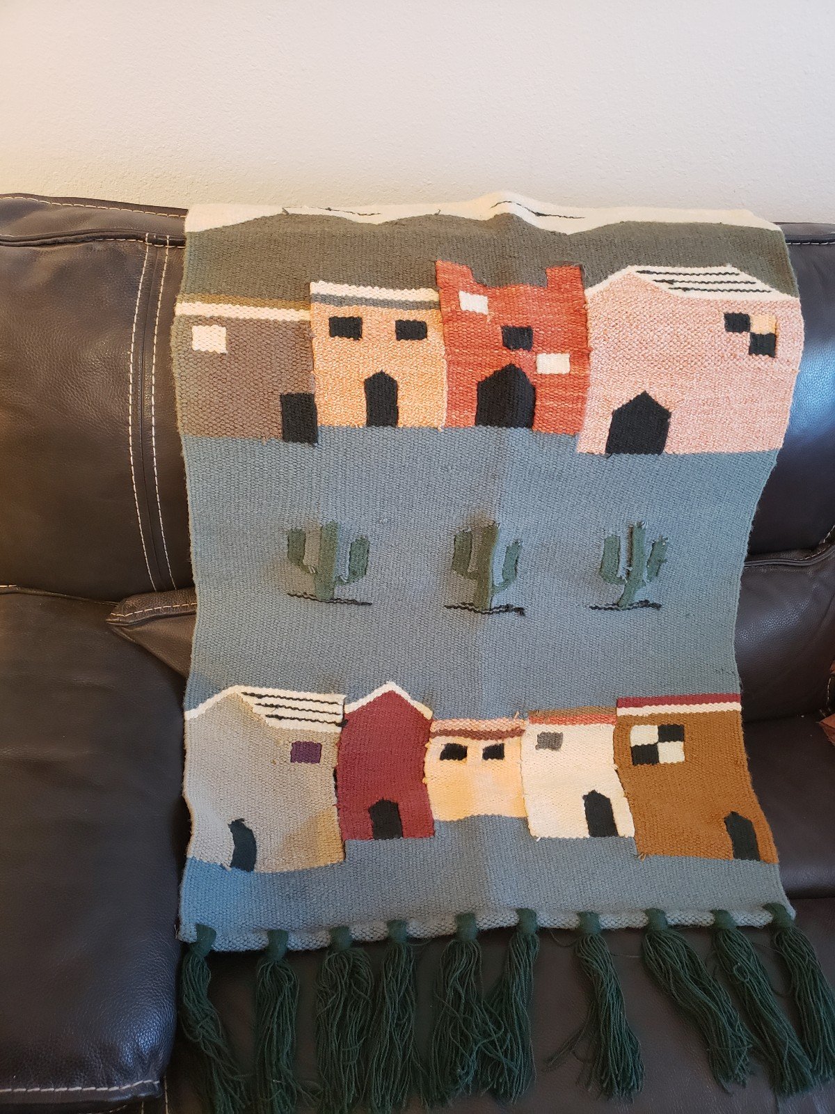 Mexican Handmade Pueblo Tapestry