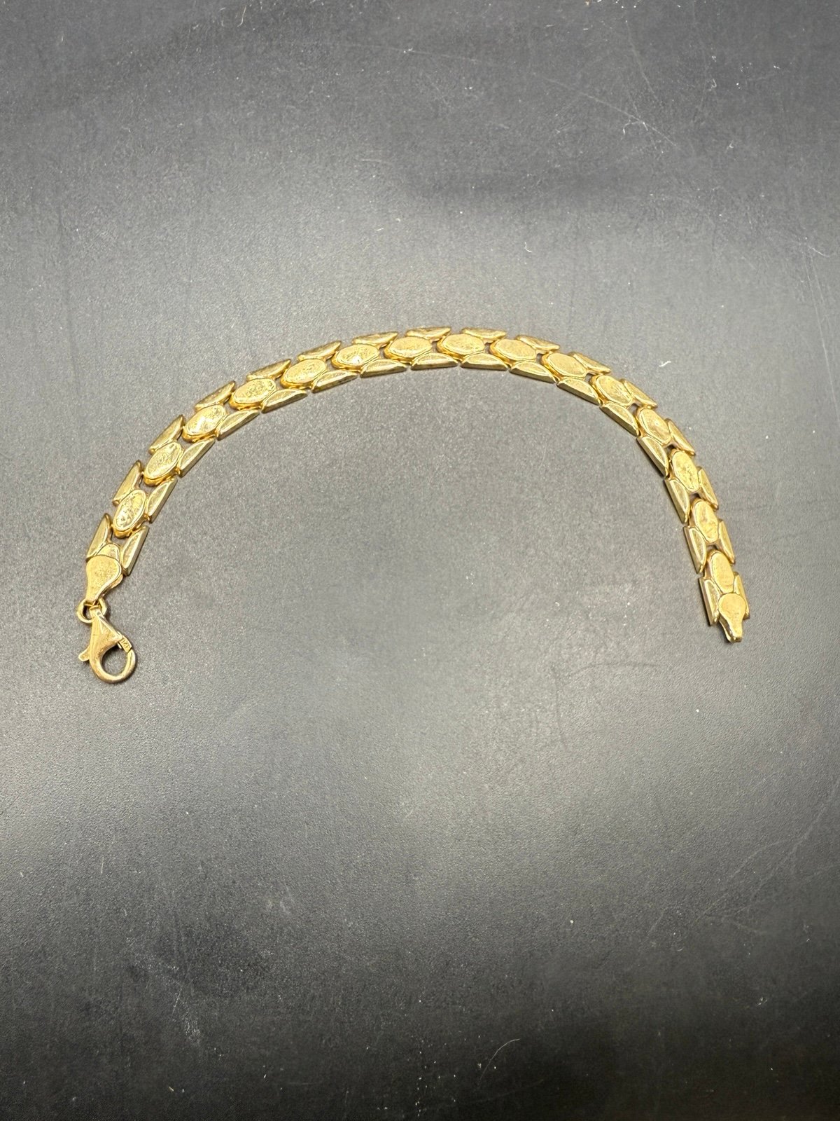 Bracelet 14k Italy Milro linked chain 020622@