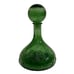 Vintage ITALIAN GLASS CAPTAIN'S DECANTER - Green - DON'T GIVE UP THE SHIP