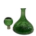 Vintage ITALIAN GLASS CAPTAIN'S DECANTER - Green - DON'T GIVE UP THE SHIP