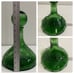 Vintage ITALIAN GLASS CAPTAIN'S DECANTER - Green - DON'T GIVE UP THE SHIP