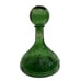 Vintage ITALIAN GLASS CAPTAIN'S DECANTER - Green - DON'T GIVE UP THE SHIP