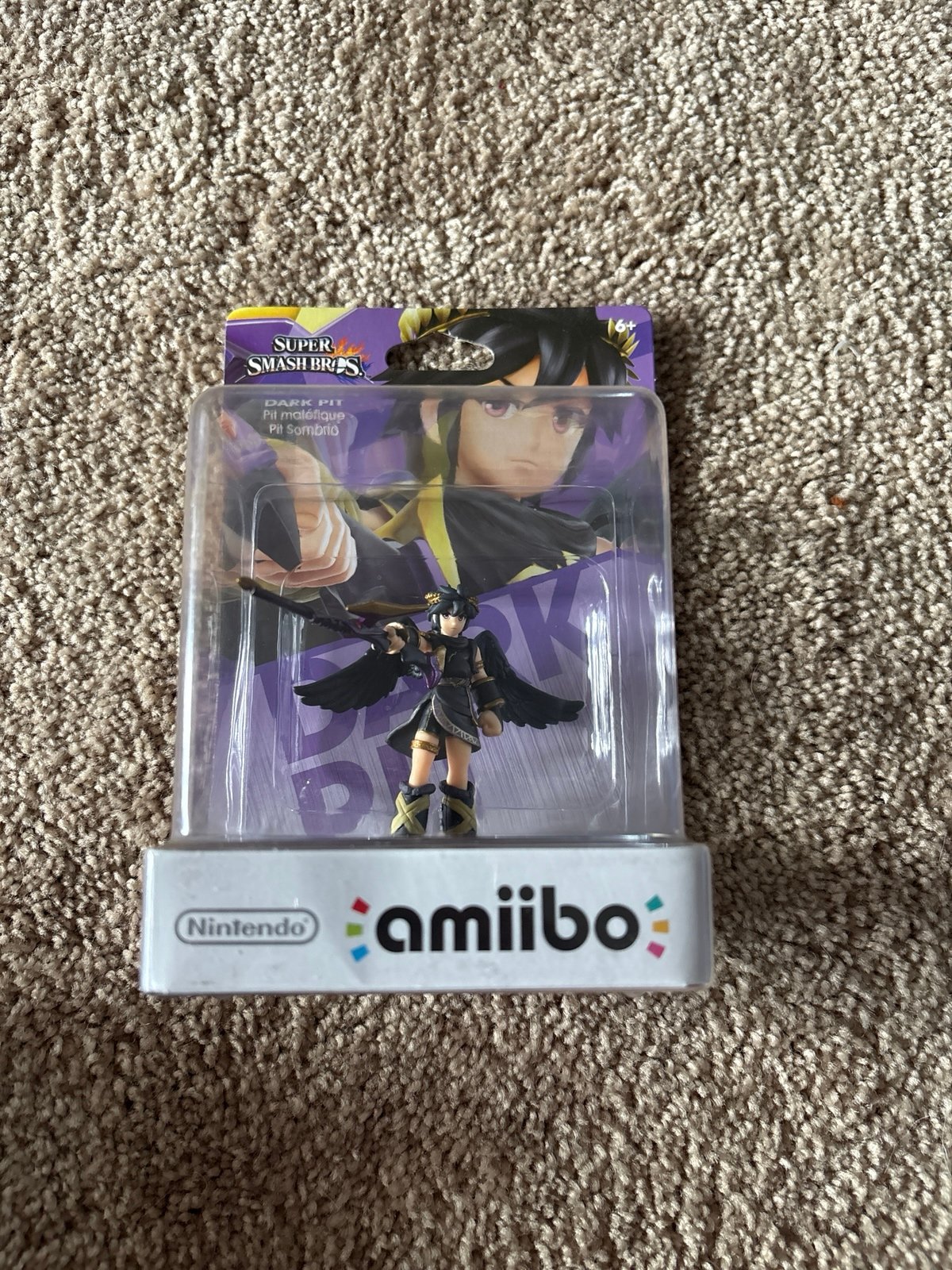 Dark Pit Amiibo - New Sealed!! - Nintendo Super Smash Bros. Kid Icarus Series