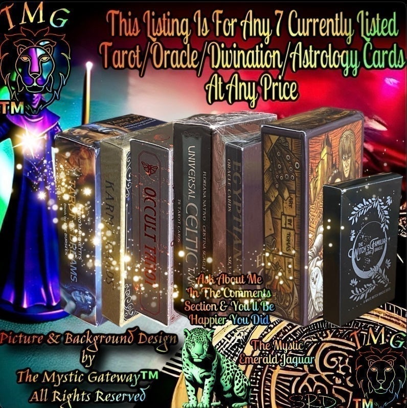 Cards - Tarot/Oracle/Divination/Astrology - Any 7 Currently Listed At Any Price