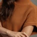 Anthropologie Short-Sleeve Mock Neck Sweater Mini Dress, Size S