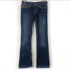 Miss Me Irene Distressed Boot Cut Jeans