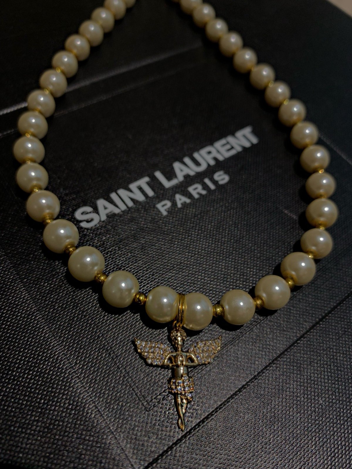 18K Gold Plated Angel Pearls Necklace