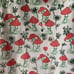 Martha Stewart Mushroom Print Apron Adjustable Halter and Tie Waist Pockets OS