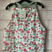Martha Stewart Mushroom Print Apron Adjustable Halter and Tie Waist Pockets OS