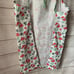 Martha Stewart Mushroom Print Apron Adjustable Halter and Tie Waist Pockets OS