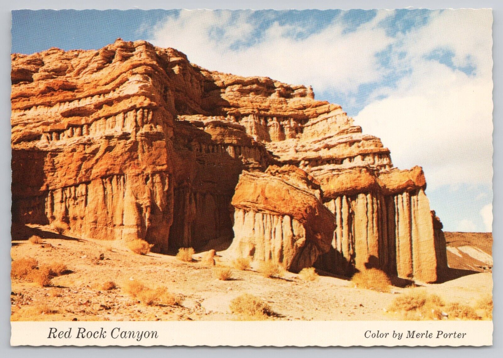 Red Rock Canyon California Photo By Merle Porter Royal Pictures Vintage Postcard