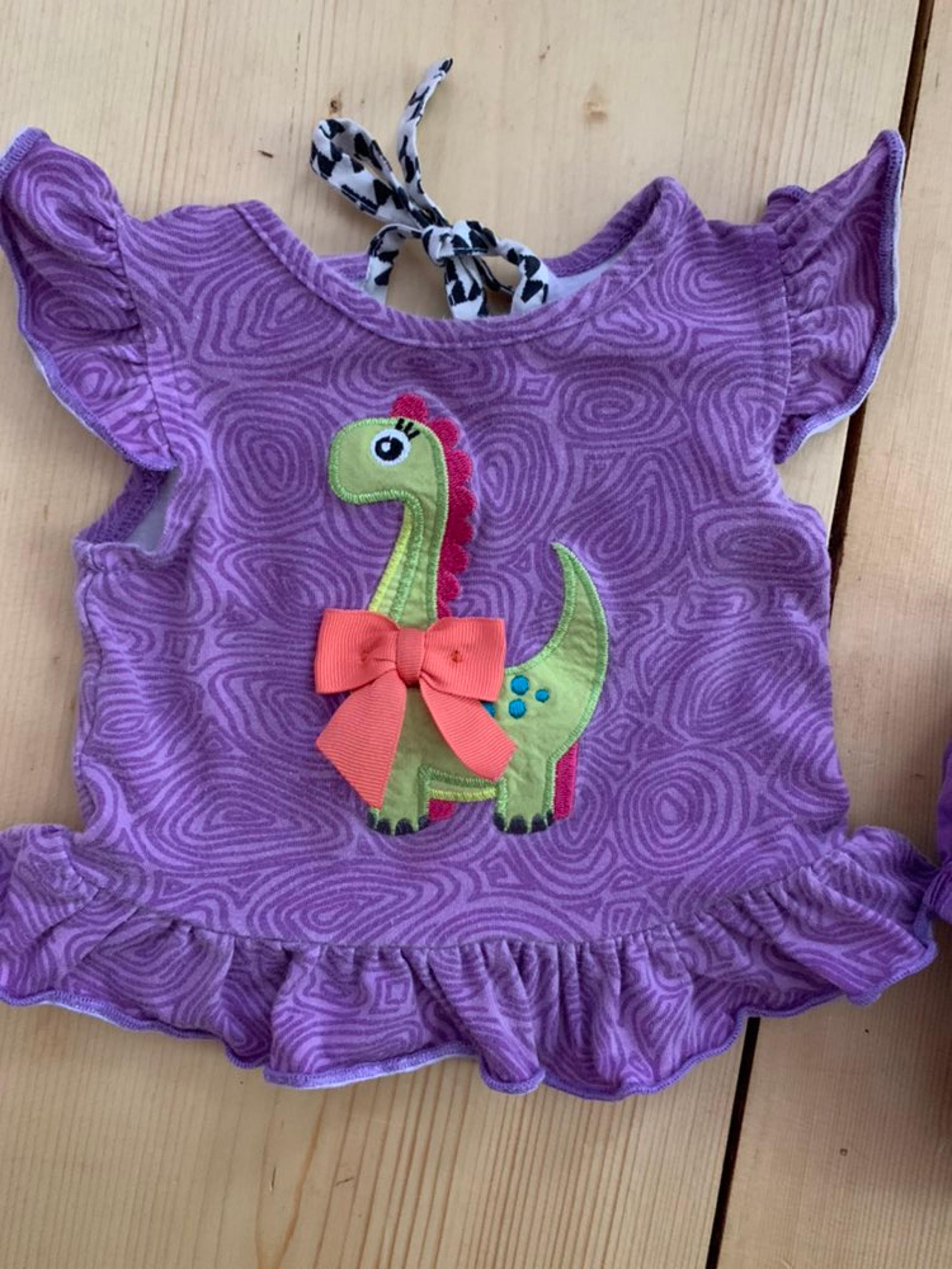 Ricrac and Ruffles Dinosaur Outfit