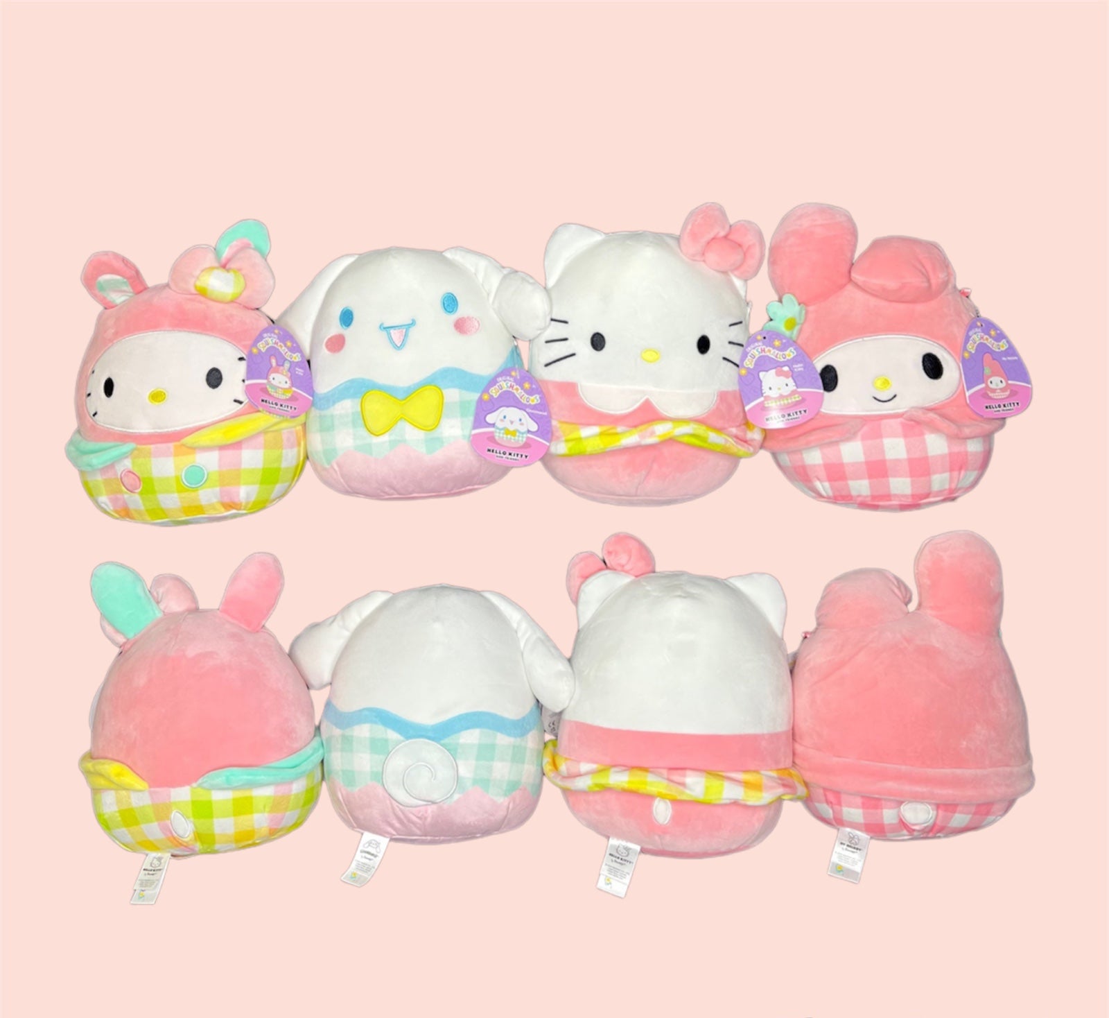Sanrio Easter Squishmallow Bundle Set of 4, 8 inch
