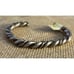 Women's heavy Vintage Sterling Silver Twisted cuff Bracelet