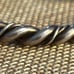 Women's heavy Vintage Sterling Silver Twisted cuff Bracelet