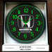 Honda Accord Civic Pilot Garage Shop Glow In The Dark Wall Clock New!