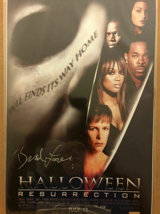 Brad Loree Auto 11×17 Halloween Resurrection Poster