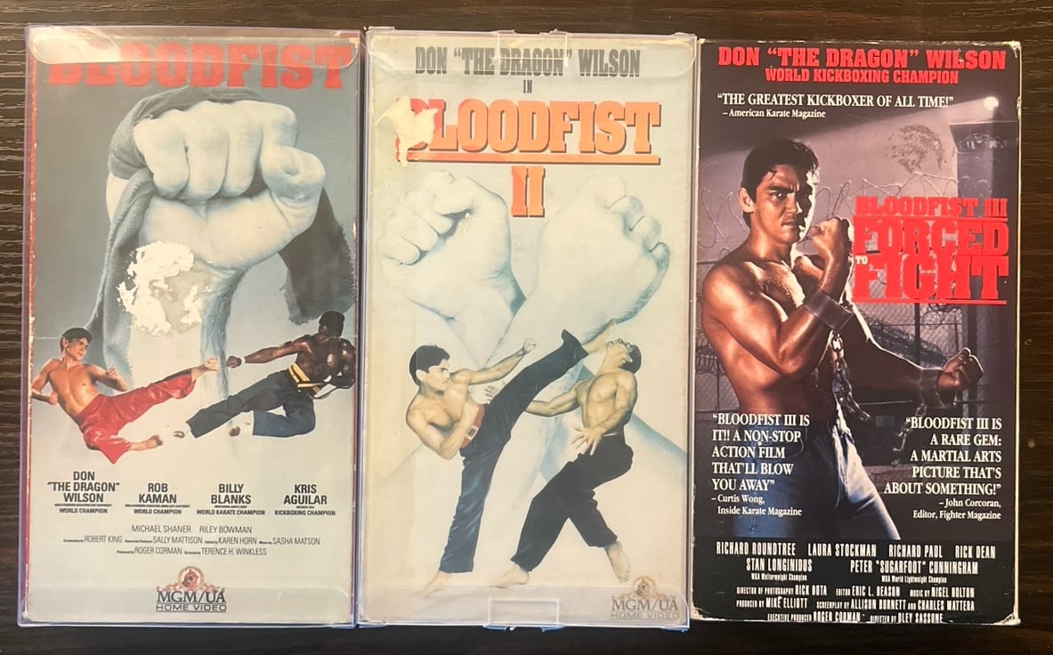 Bloodfist trilogy VHS bundle