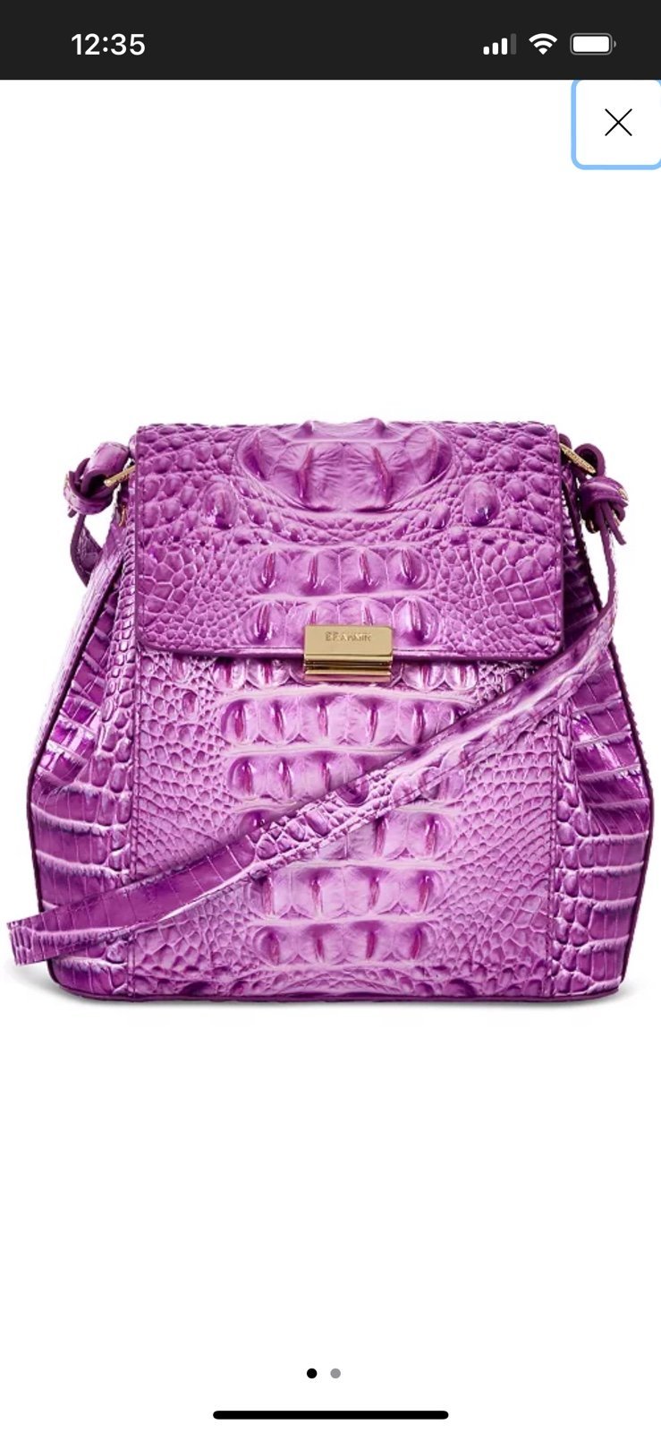 Brahmin Margo Lilac Crossbody