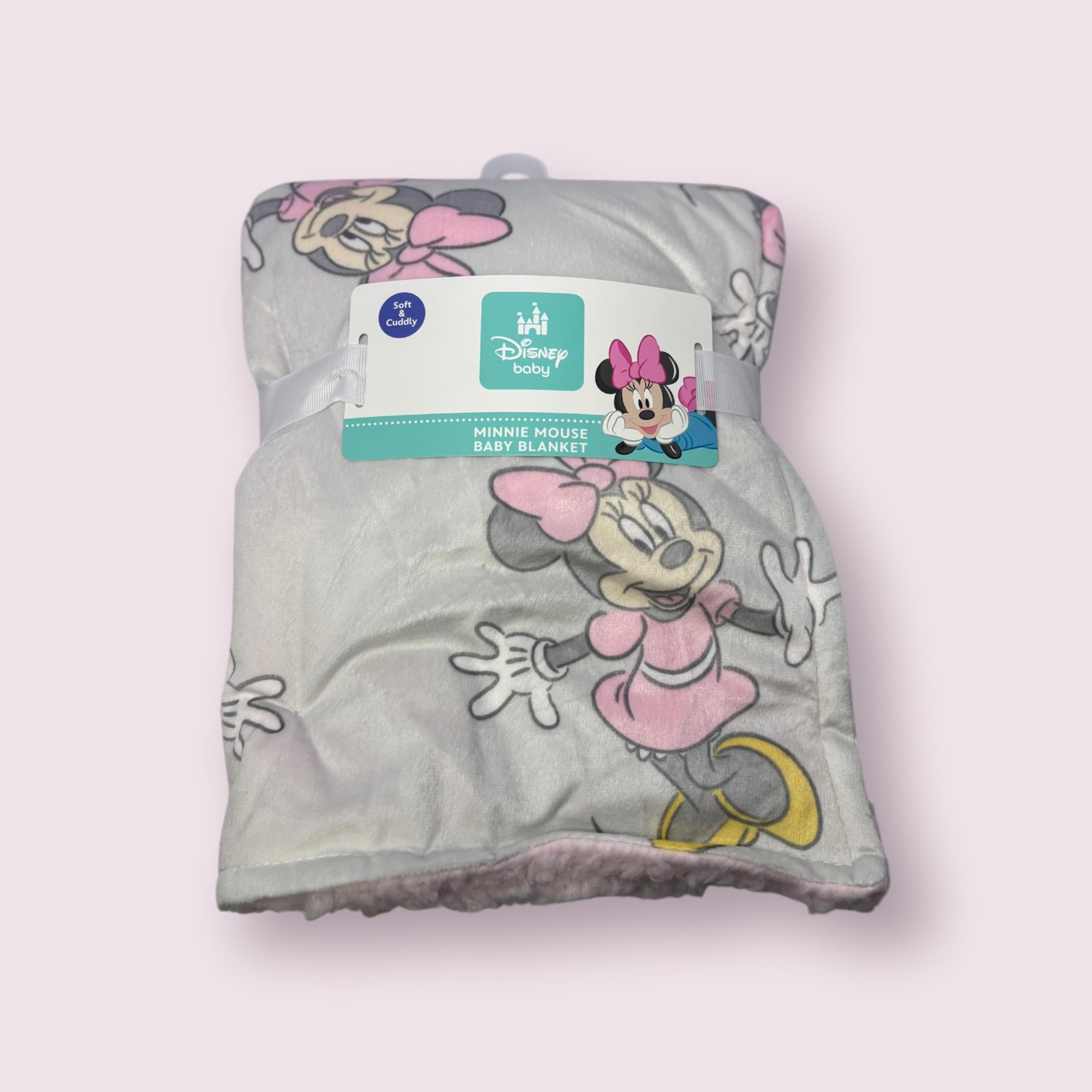Disney Minnie Mouse Grey & Pink Crib Bedding – NWT