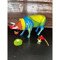 Cow Parade For cow die golf theme multi color 6”x4” 17