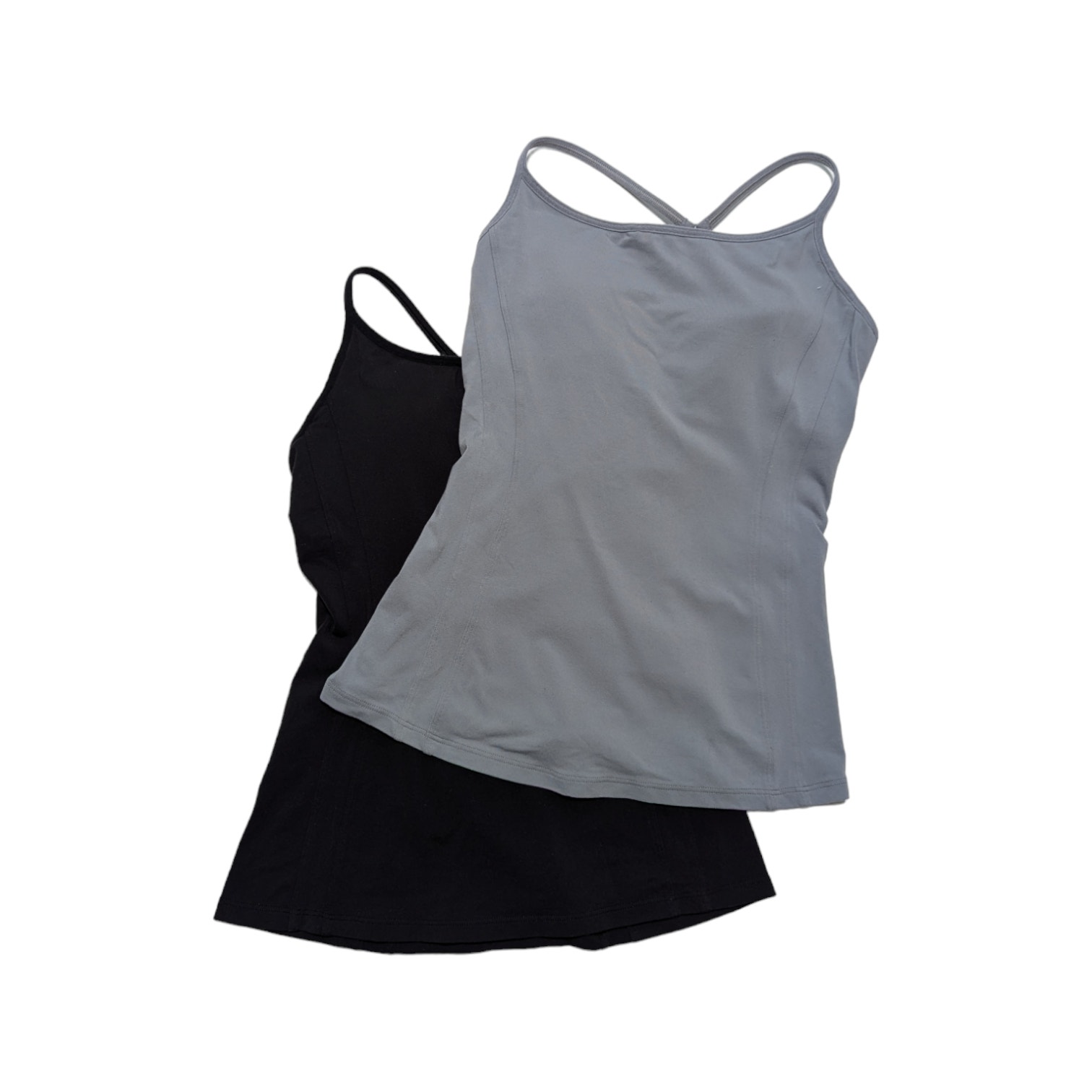 Athleta Beloved Tank Top BUNDLE Black Gray Activewear Sportswear Workout Small