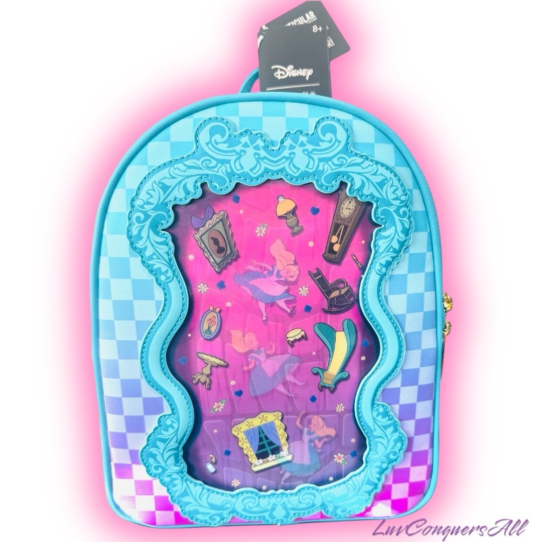Loungefly Disney Alice in Wonderland Rabbit Hole Lenticular Mini Backpack
