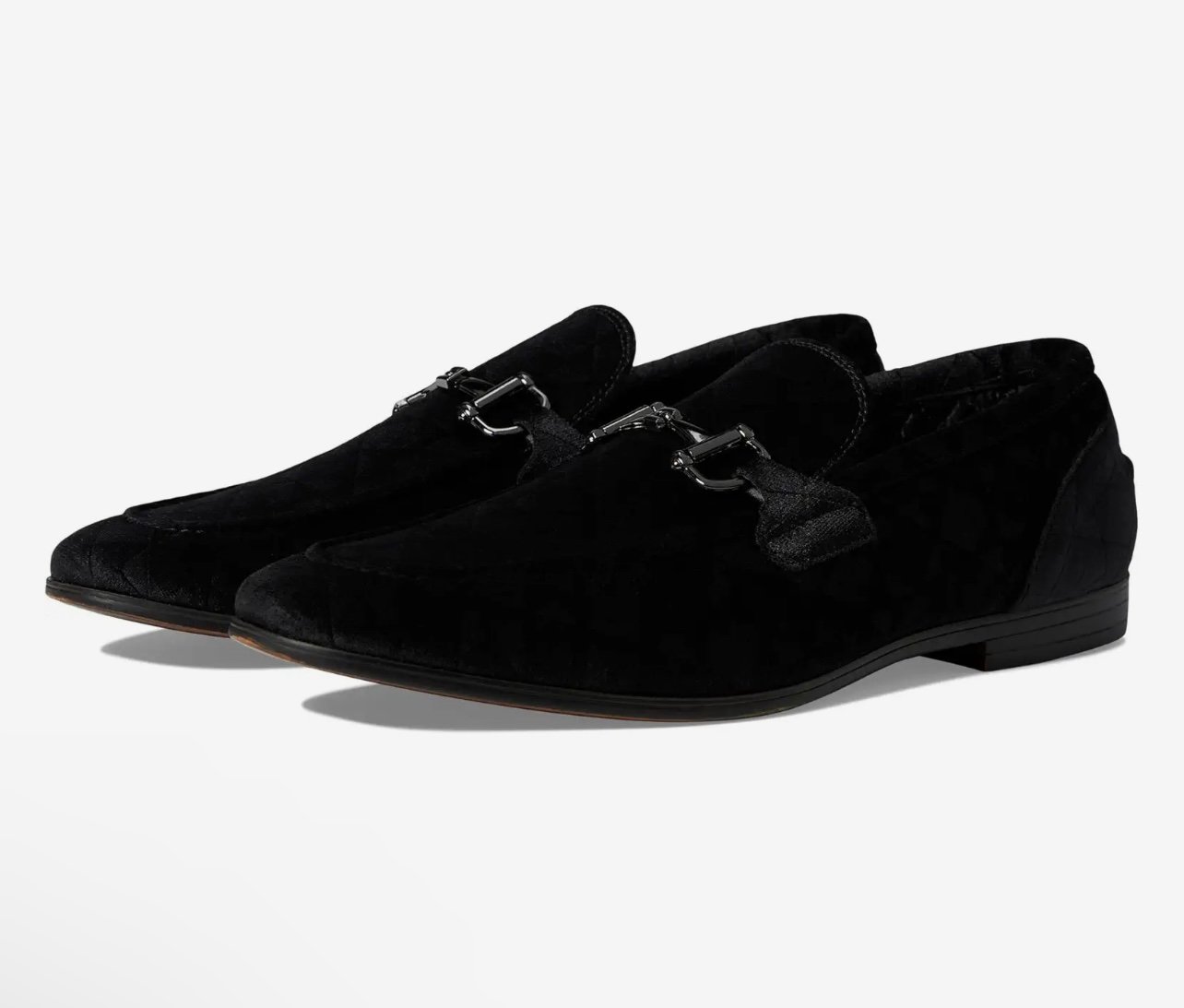 Steve Madden Linc black velvet Men's
