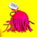VHTF Bath & Body Works PINK OCTOPUS Hand Sanitizer Gel Pocketbac Keychain Holder