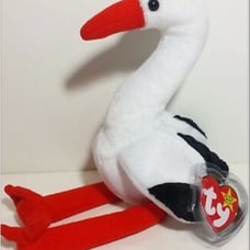 Rare Ty Retired Original Beanie Stilts the Stork