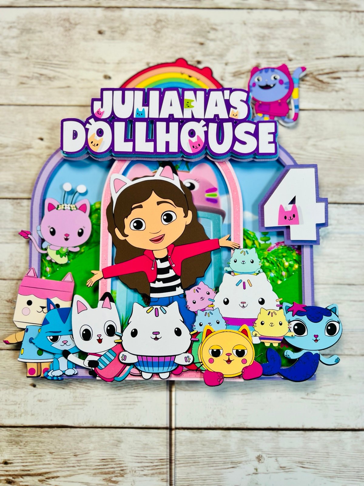 Gabby Dollhouse Cake Topper