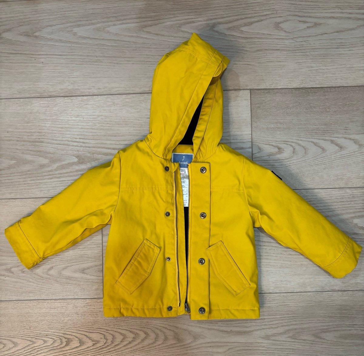 Jacadi Paris Designer Kids Boys Girls Padded Yellow Jacket Size 36 Mo 3yrs 96 cm