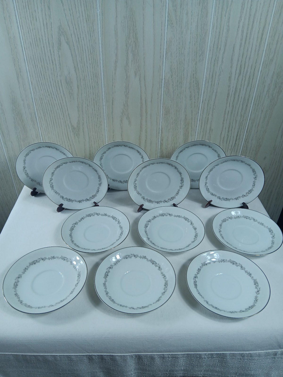 Crestmont 6013 by NORITAKE saucer lot of 12 China ware replacements pieces.