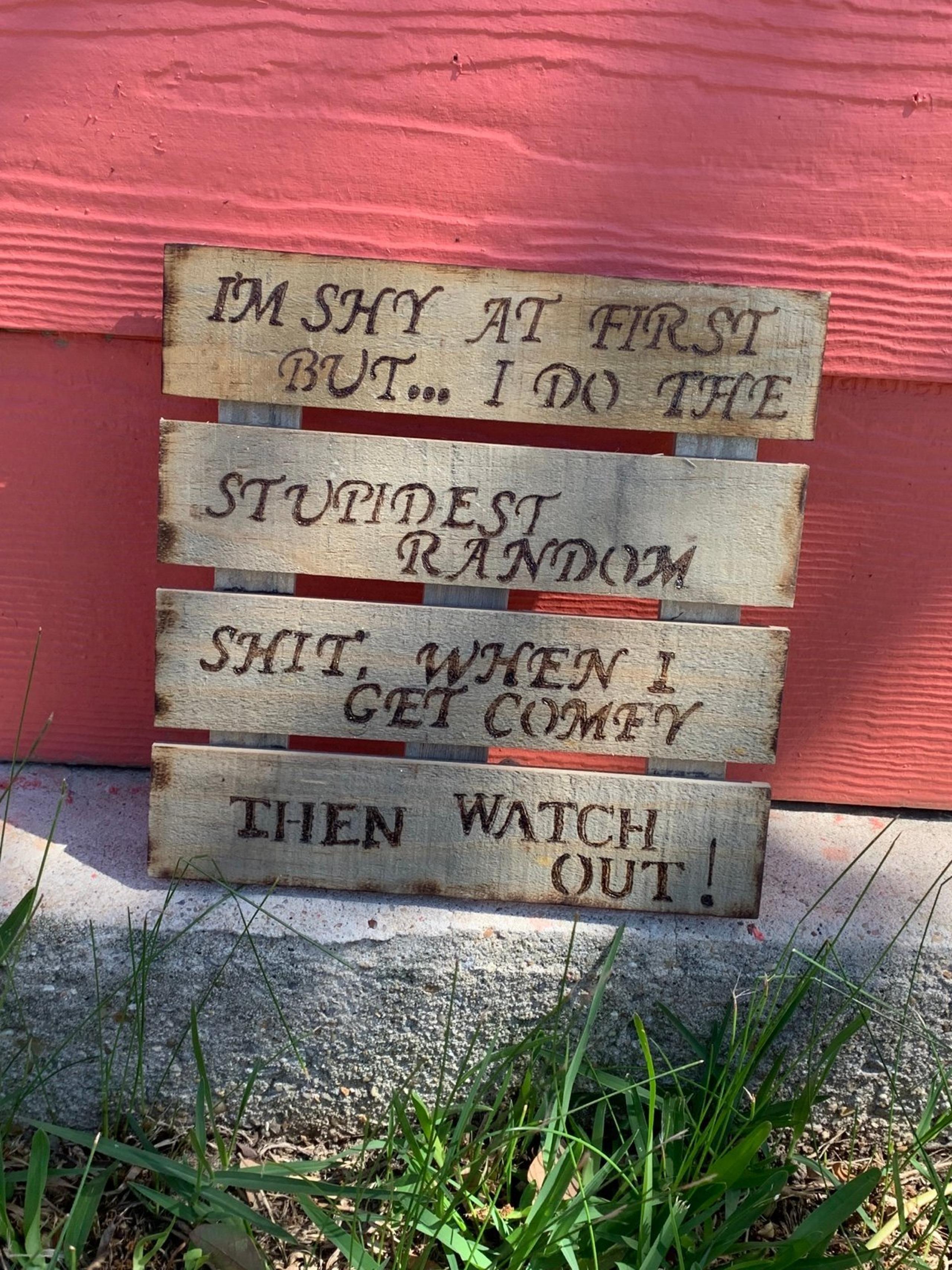 Wood burning hang made