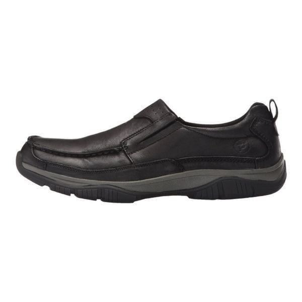 Propet Mens Felix Black Leather Slip On Loafer M4601 Size 8H 3E