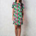 Vintage Lilly Pulitzer Daisy Floral Print Shift Dress Sz 8 White Tag Lace Pocket