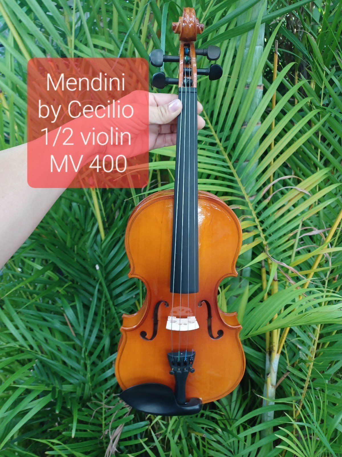 Mendini by Cecilio MV 400 1/2 size violin set