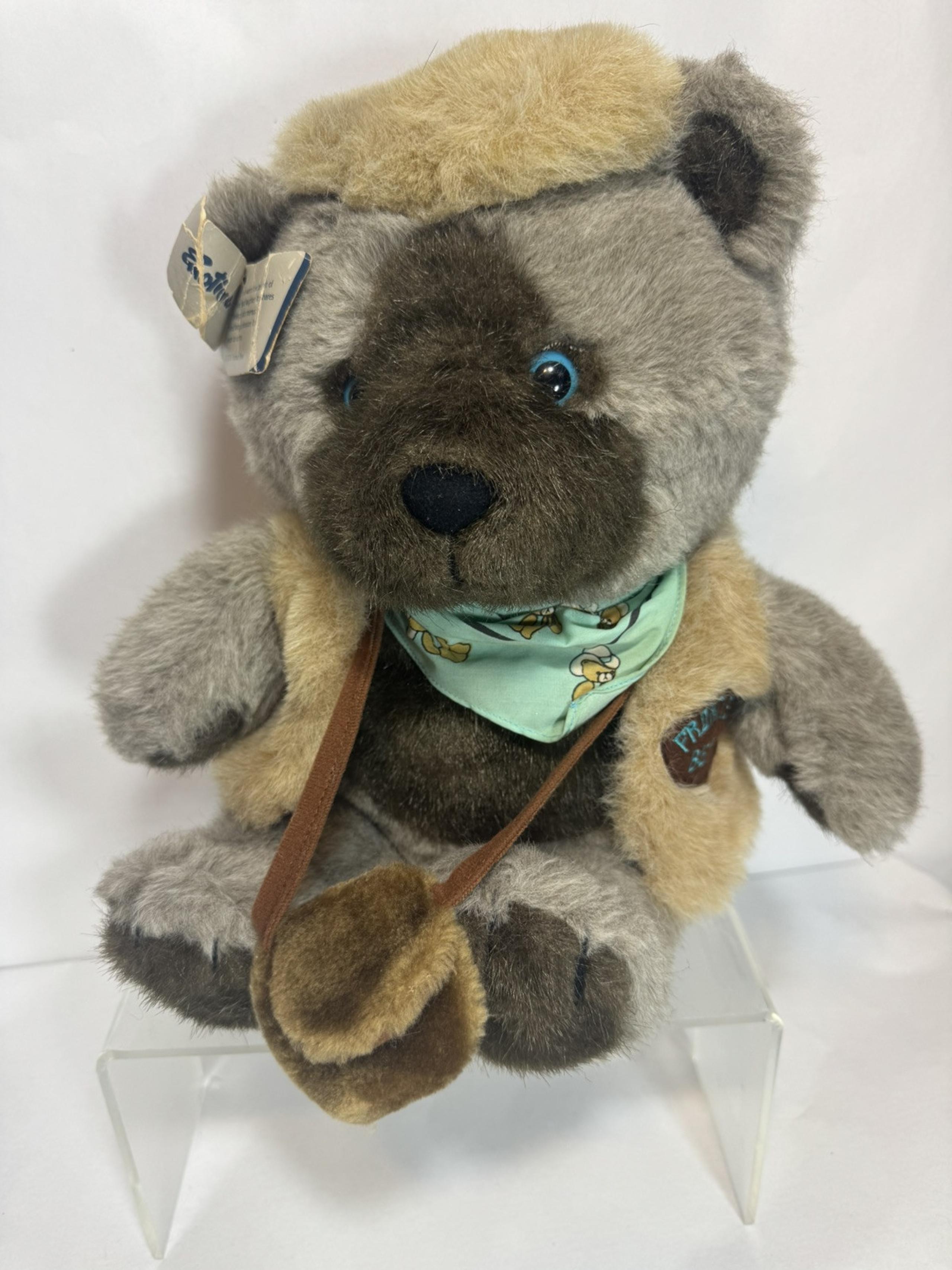 Emotions By Mattel Frontier Brand Bear 1980s Stuffed Animal Vintage Bear Plush