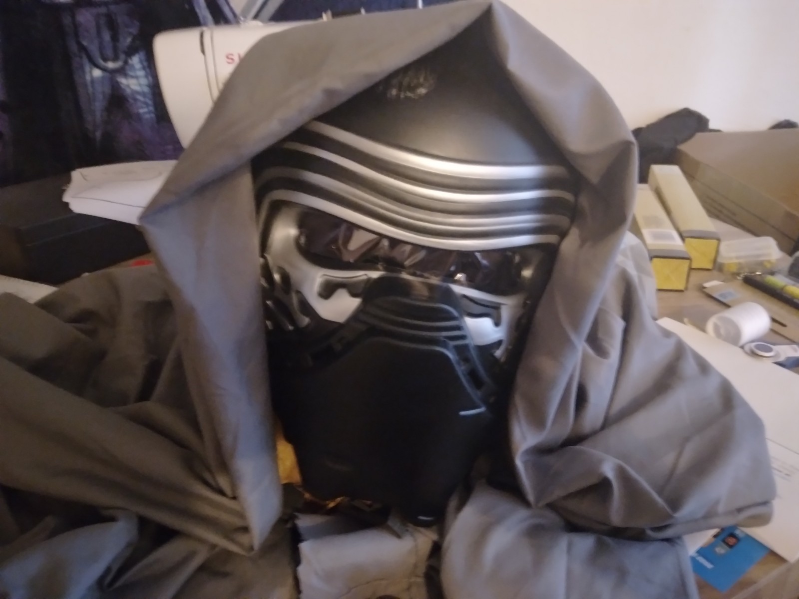 Kylo ren hood the force awakens from star wars