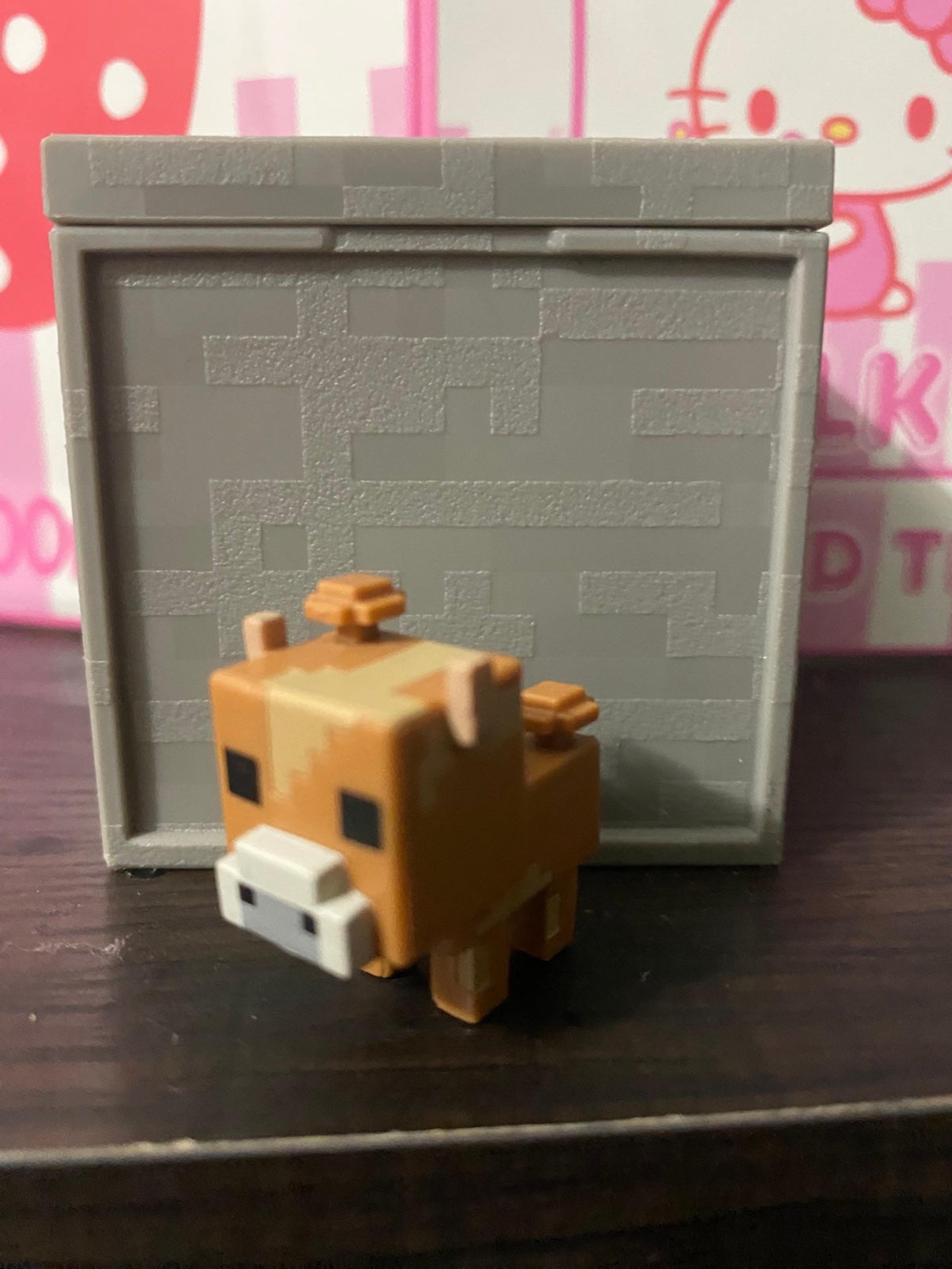 MINECRAFT 2,5 cm / 1 ACTION FIGURES SQUID , ALEX , BLACK SHEEP NETHERRACK SERIES 3 MOJANG - MATTEL CKH40