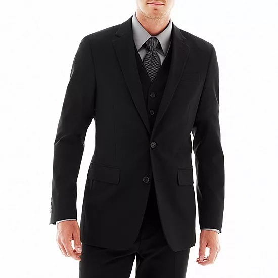 J. Ferrar 360 Degree Stretch Navy Blue Suit Jacket Size XL (46/48) Reg (NWT)