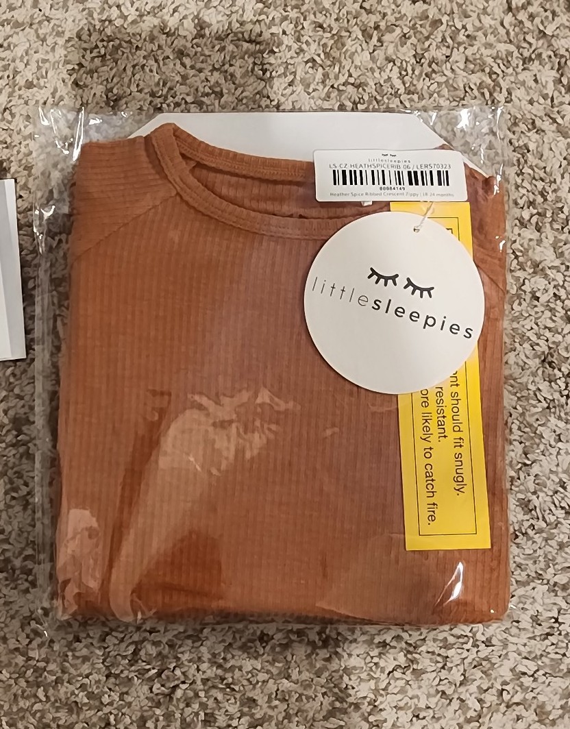 Little sleepies crescent zip
