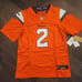 Patrick Surtain II Denver Broncos 2024 Orange Home Jersey #2 Size 3XL