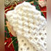 GORGEOUS HANDMADE CROCHETED MAGNOLIA EAR WARMER AND FINGERLESS GLOVES SET