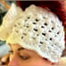 GORGEOUS HANDMADE CROCHETED MAGNOLIA EAR WARMER AND FINGERLESS GLOVES SET